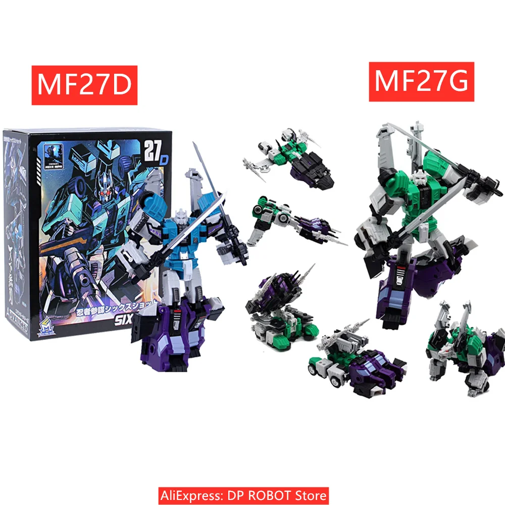 

IN STOCK MFT Transformation MF MF27D MF27G G1 SIXSHOT MF-27D MF-27G Six Sided Soldier Action Figure Robot With Box