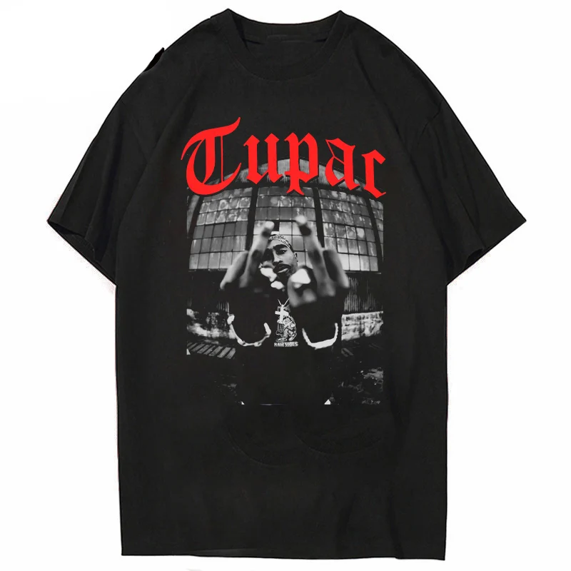 

Tupac 2pac Hip Hop Funny T-shirts Unisex Vintage Graphic Novelty Streetwear T Shirts Punk Summer Japanese Kpop Men Women Clothes