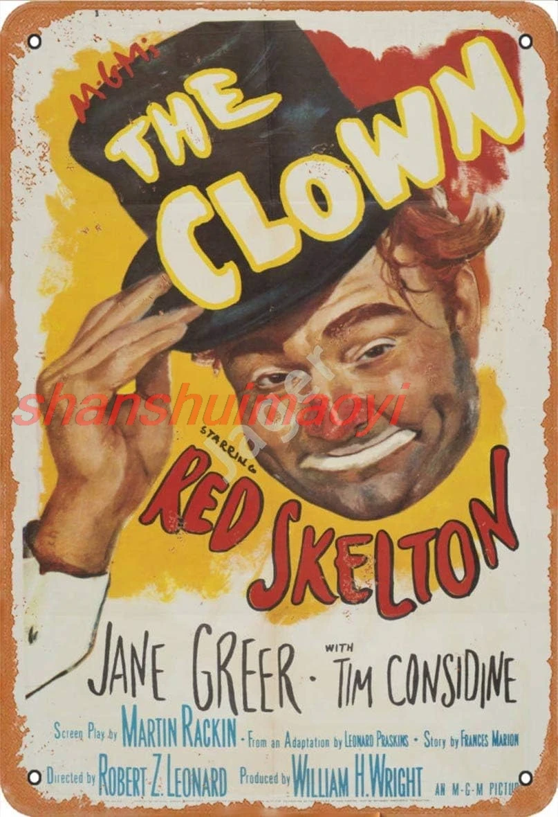 Jager The Clown Red Skelton ретро металлический декор настенная табличка винтажная жестяная