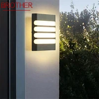 brother modern simple wall lamp led waterproof ip 65 vintage sconces for outdoor home balcony corridor courtyard decor lights