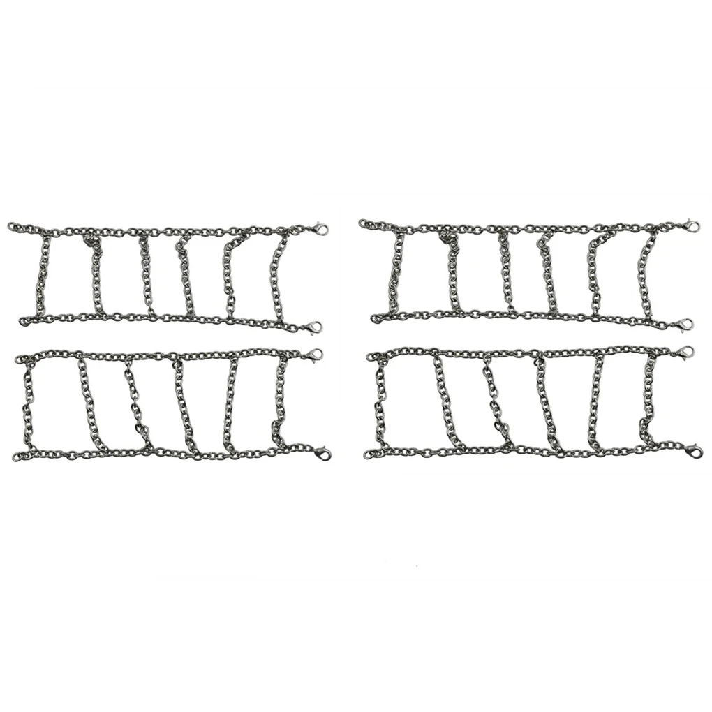 

4 шт. радиоуправляемые цепи для шин, игрушечные автомобили, поставки, профессиональная колесная цепь для замены для MN86K, MN86, MN86