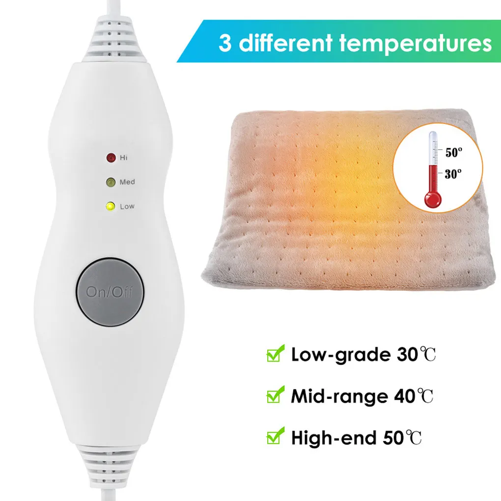 

Pad Heating 60x30cm Microplush Therapy Blanket Comfortable Relaxed Quilt
