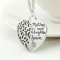 new hot sale fashion trend jewelry mother daughter eternal love pendant necklace jewelry