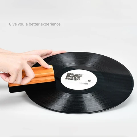 Небольшой антистатический инструмент для удаления пыли с виниловой пластиной безопасная Чистящая бархатная щетка инструмент для чистки Безопасный инструмент для чистки