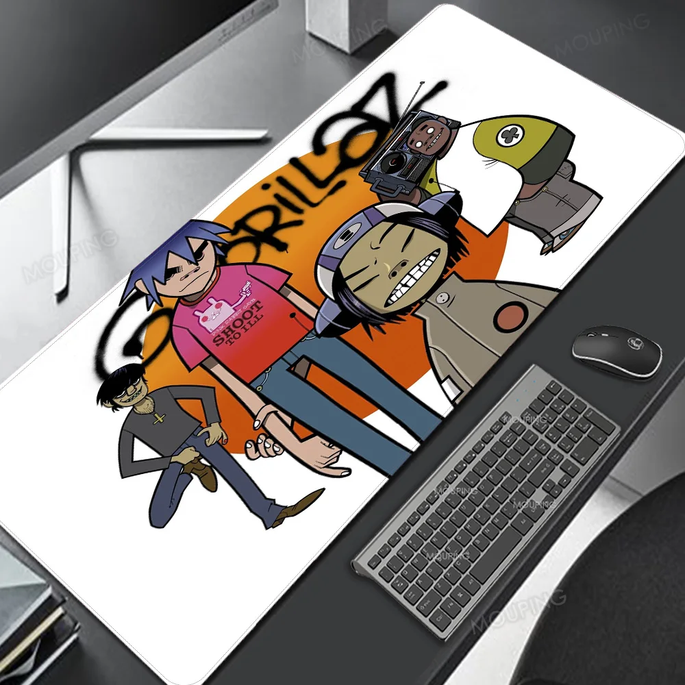 

Gorillaz Anime Keyboard Mat Large Mouse Pad Gamer Aesthetic Desk Accessories Office Setup Gamer Funny Office Accessory Desk Mat