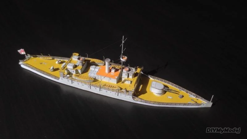 

DIYMyModeI Британский бесстрашный батарейный корабль «сделай сам» Набор бумажных моделей ручной работы Пазлы ручной работы подарок реквизит дл...