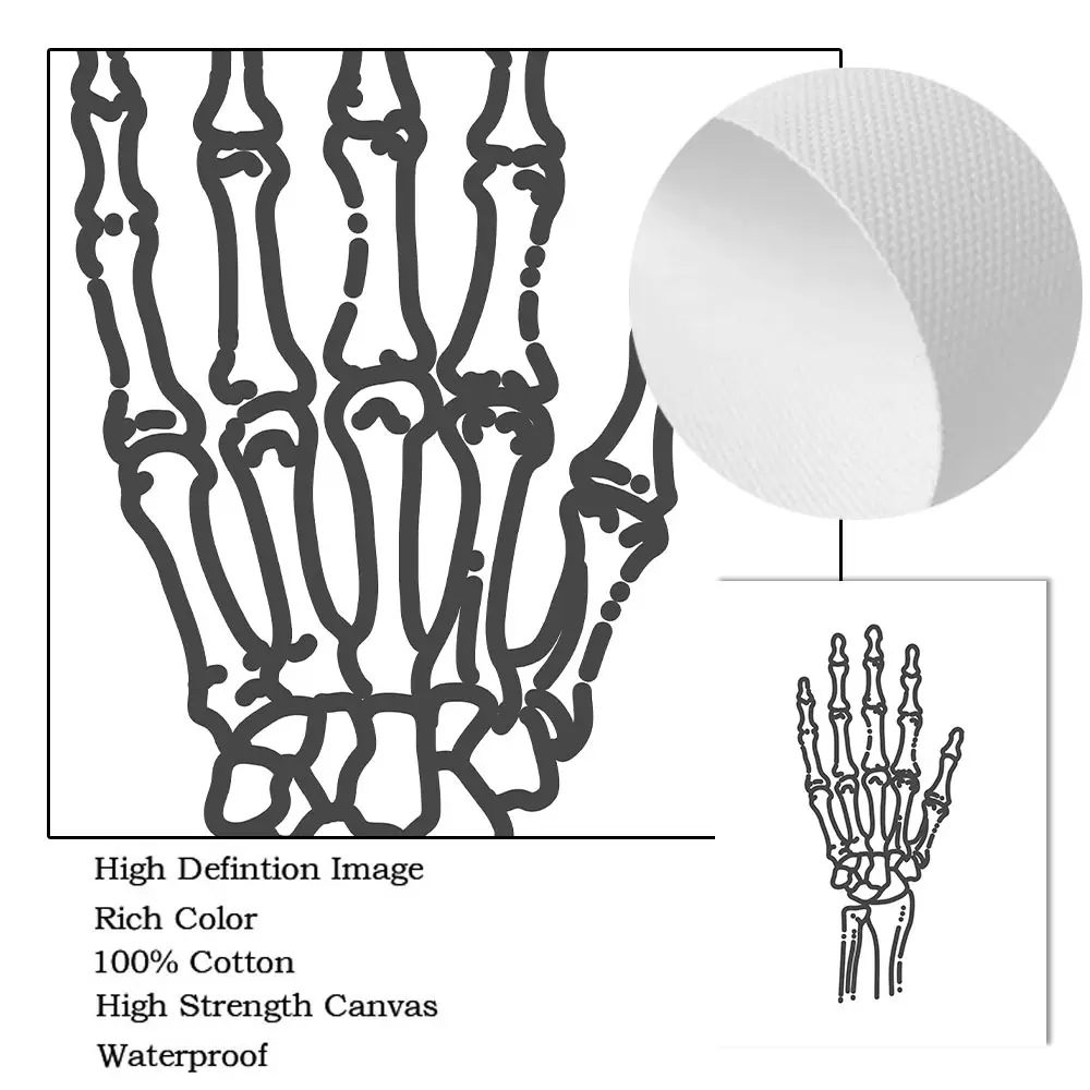Абстрактная живопись человеческой анатомии Череп кость скелет сердце легкие