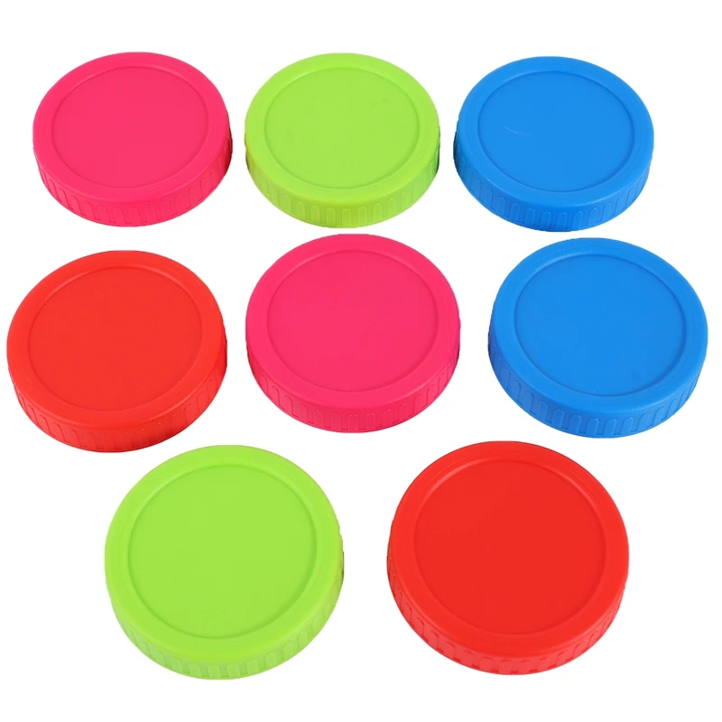 

8 шт., колпачки для хранения с силиконовым уплотнением