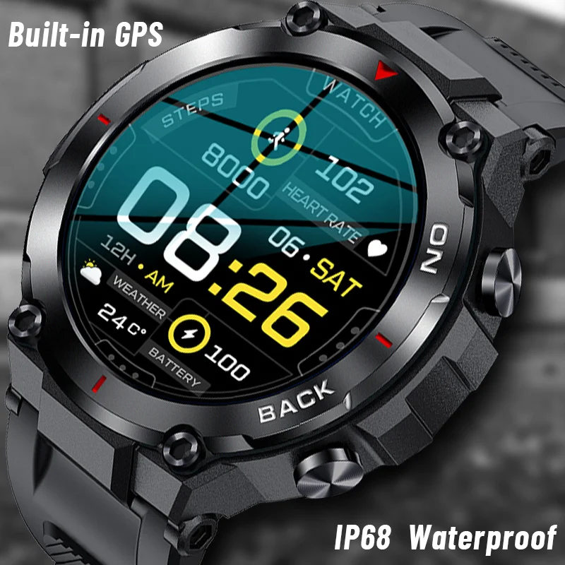 

2023 New GPS Watches Women Sport Smart Watch Men GPS Positioning Health Monitoring IP68 Waterproof Smartwatch For Xiaomi /Huawei