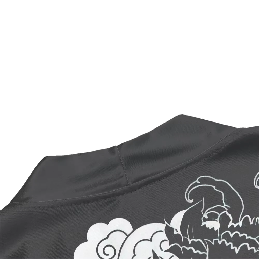 Свободный кардиган для мужчин и женщин хаори кимоно с принтом аниме дракона