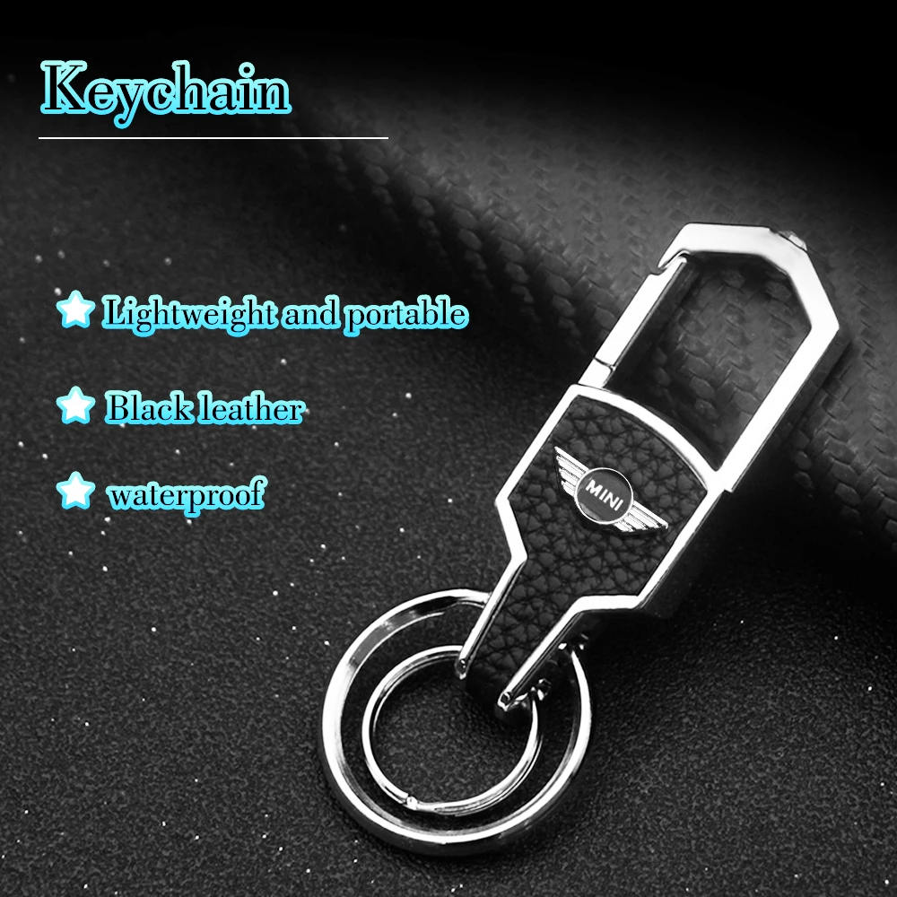 

Car Keychain Metal Alloy Logo Plate Personalized Gift Anti-lost Keyring Decoration For Mini Cooper One R50 R52 R53 R56 R60 F55 F