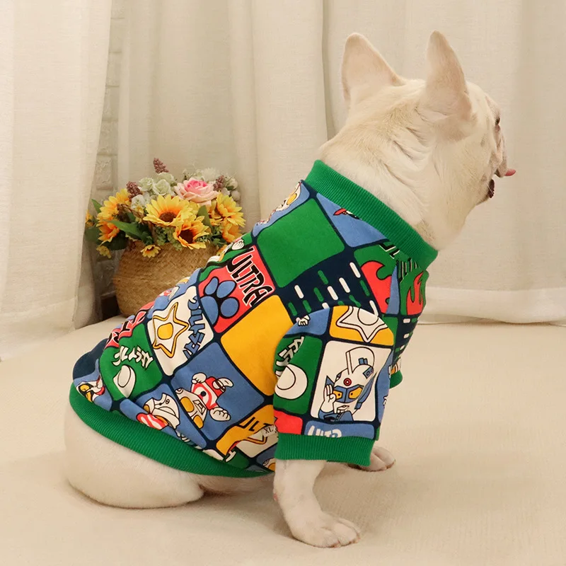 

Spring Autumn Dog sweater Pug Corgi Pet Apparel Dog clothes Bulldog Short Fat Dog Outfits French Bulldog Clothes Puppy Clothes