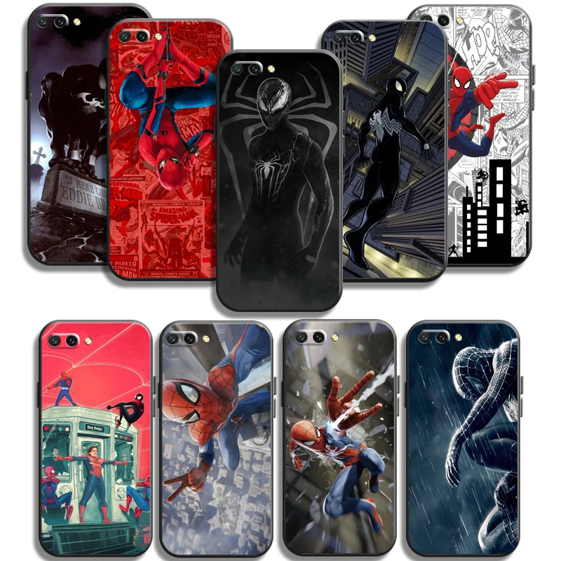 

Marvel Spiderman Phone Cases For Huawei Honor P30 P40 Pro P30 Pro Honor 8X V9 10i 10X Lite 9A 9 10 Lite Soft TPU Funda