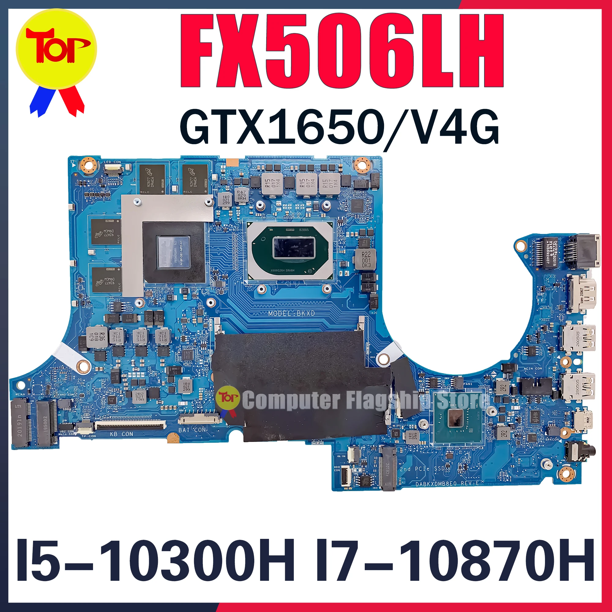 Материнская плата FX506LH для ноутбука ASUS TUF Gaming F15 F17 FX506L FX706LH FX706L I5-10300H GTX1650/V4G, материнская плата