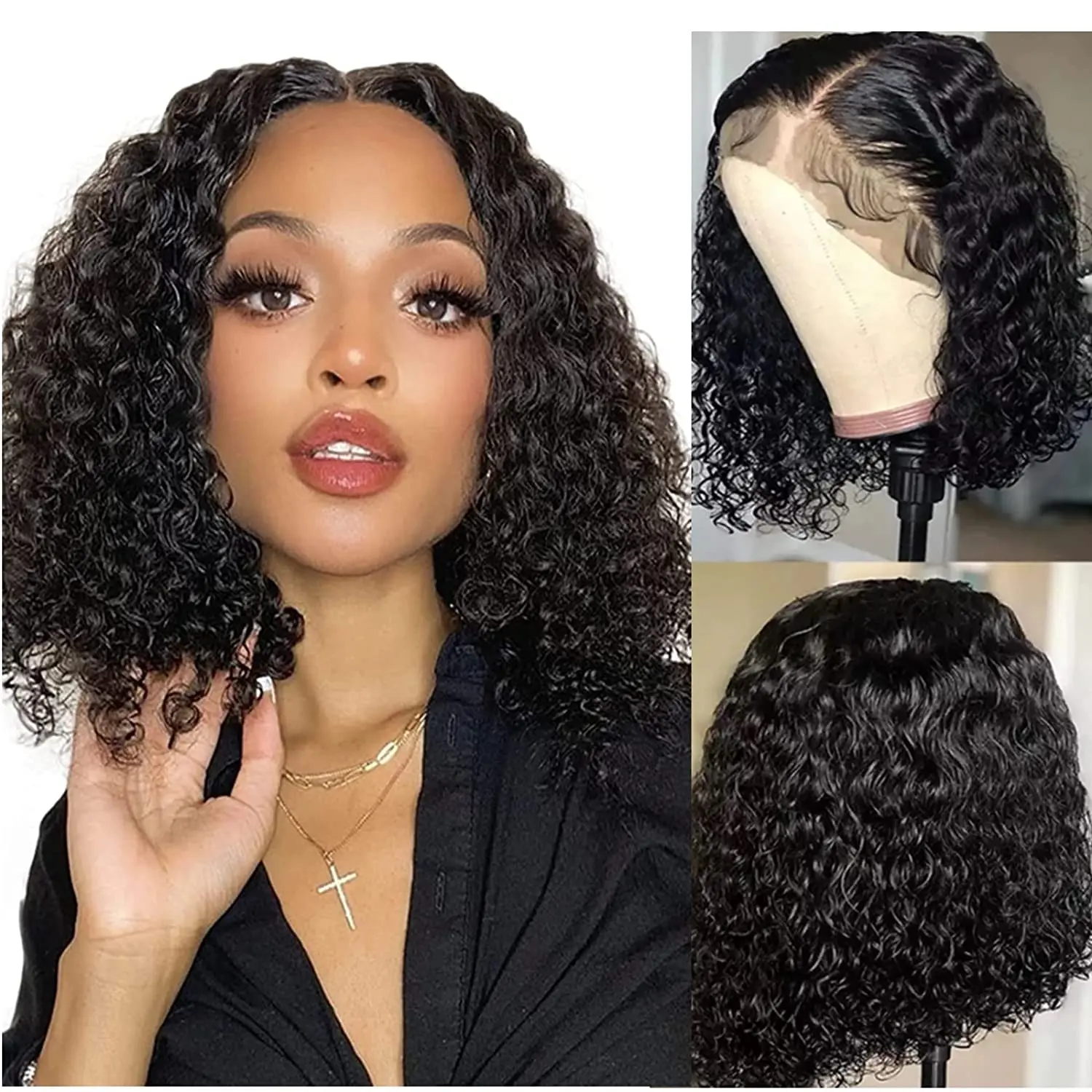 

Scheherezade Curly Bob Lace Front Human Hair Wigs 13x4 Human Hair Wig For Women Deep Curly Wave Human Hair Lace Frontal Wigs
