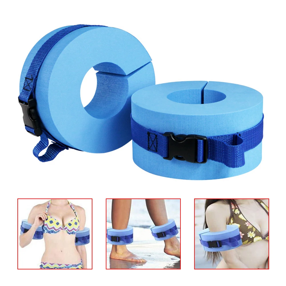 

2PCS Foam Aquatic Cuffs Buoyancy Arm Loop Swimming Universal Leggings Float Water Exercise Aerobics Rings Swim Accessories