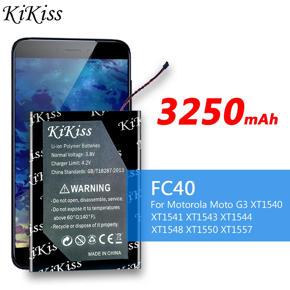 Аккумулятор FC40 3250 мАч для Motorola Moto G 2015 G3 XT1540 XT1541 XT1543 XT1544 XT1548 XT1550 XT1557 - купить по