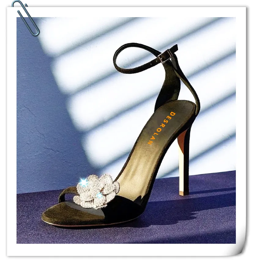 

New Luxury Pumps Sandals Women Sneakers Rhinestone High Heels Sandals Traf Women's Thin Heels Flip Flops Loafers Wedding Shoes