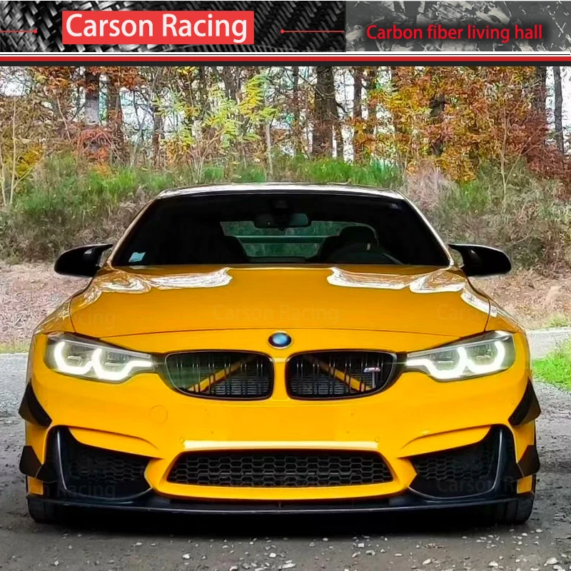 Бампер передний из углеродного волокна для BMW F80 M3 F82 F83 M4 GT4 Style Canard Wind 4 шт. Forge Carbon
