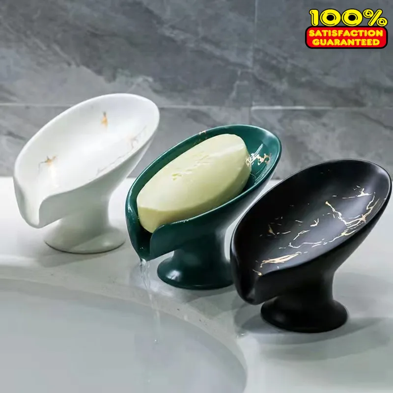 

BA8 Soap Dish with Drain Water for Bathroom Soap Holder Kithcen Sponge Holder Soap Container Bathroom Supplies