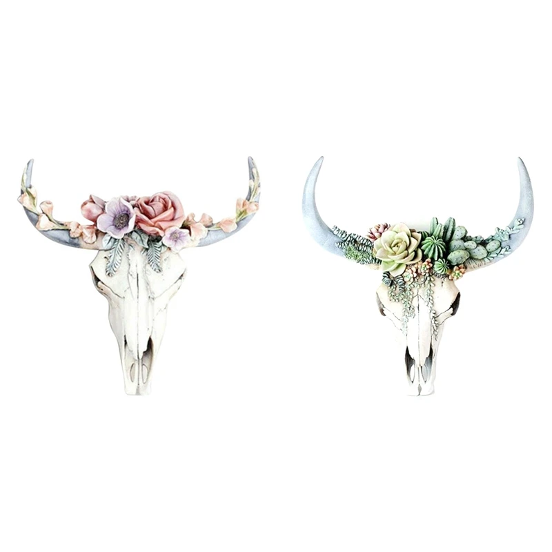 

Коровья череп Настенный декор детский Декор Орнамент из смолы с подвесным отверстием оформление для дома