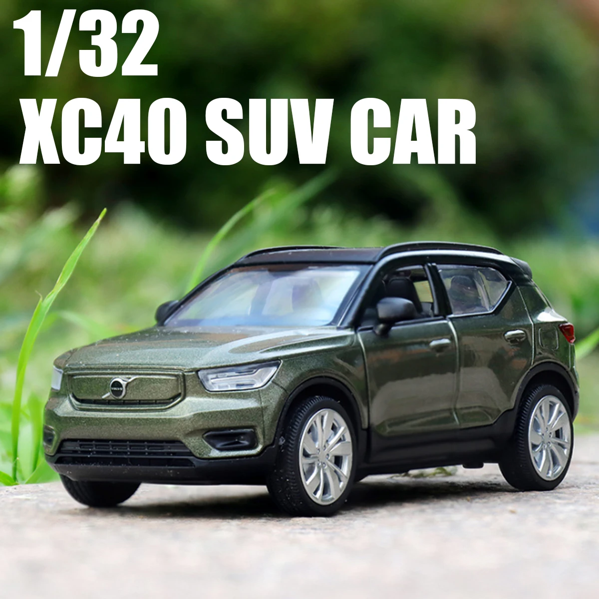 

2021 New 1:32 Alloy VOLVO XC40 SUV Off-road Diecast Model Toy Cars Sound Light Pull Back Car Vehicle Toys For Children