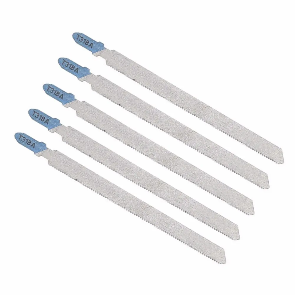 

5Pcs T318A HCS Curved Extra Long Jigsaw Blades For Metal Cutting 132mm Length Clean Cutting For Wood PVC Fibreboard