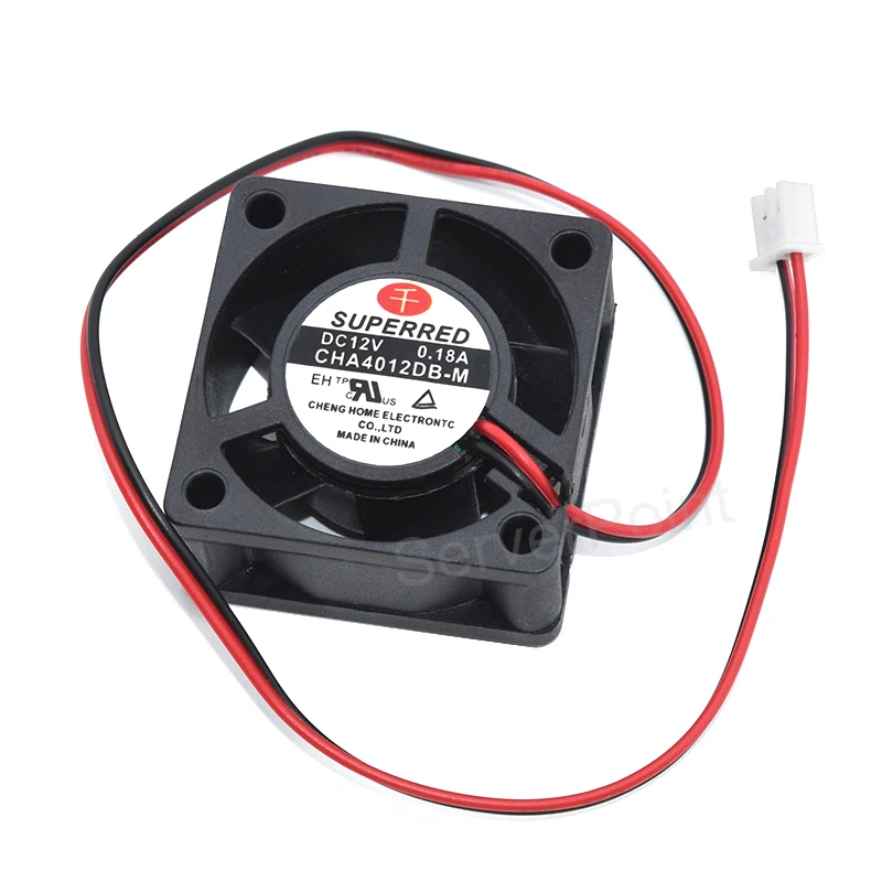 CHA4012DB-M 4 см DC 12V 0.18A 40*40*20 мм 2 провода Вентилятор охлаждения