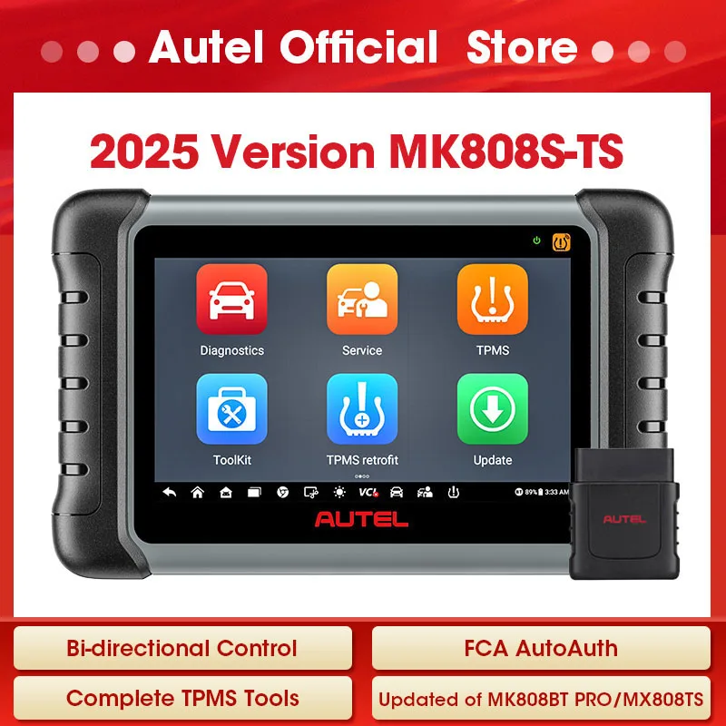 

Autel MaxiCOM MK808S-TS OBD2 Bluetooth-сканер Автомобильные диагностические инструменты Tpms Автомобильный сканер Активный тест Модернизированный MK808TS