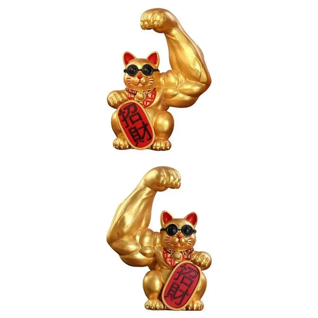 

2pcs Muscle Arm Sculpture Home Bedroom Office Tabletop Decorative