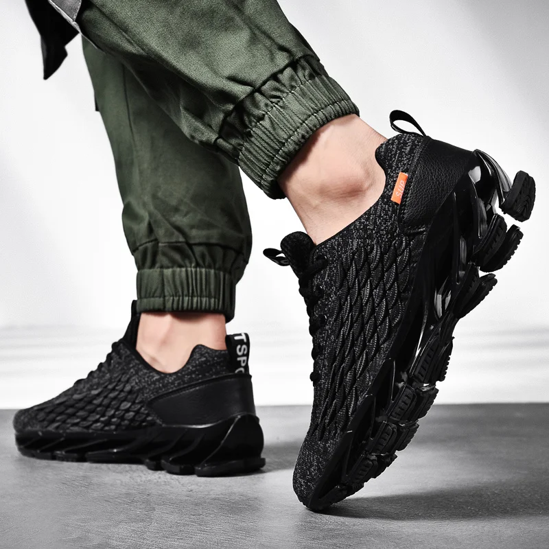 SENAGE High Quality Men's Casual Sneakers Fashion Mesh Breathable  Non-slip Running Shoes Outdoor Fitness Training Sports Shoes