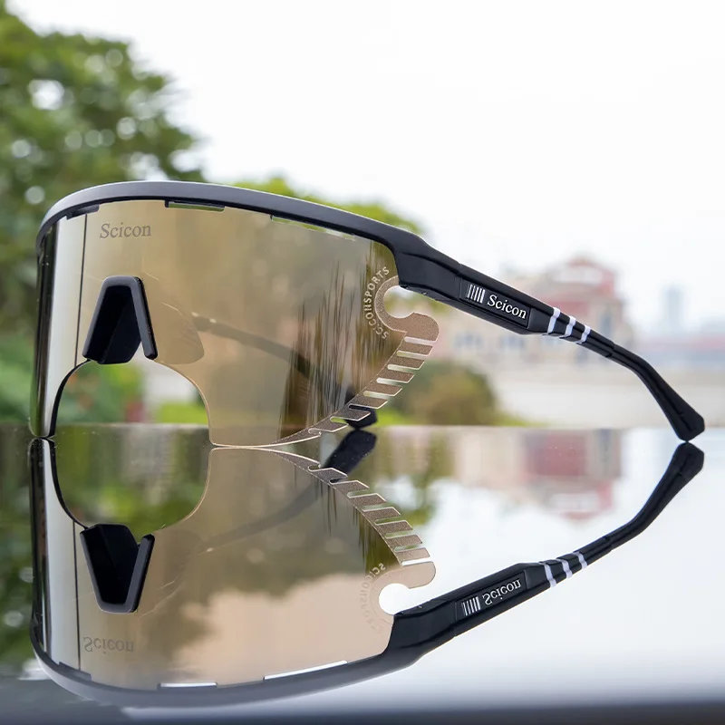 

SCICON 3 Lens Cycling Sunglasses Men Women Sport Road Mtb Mountain Bike Bicycle TR90 Glasses Cycling Eyewear Goggle ST-4