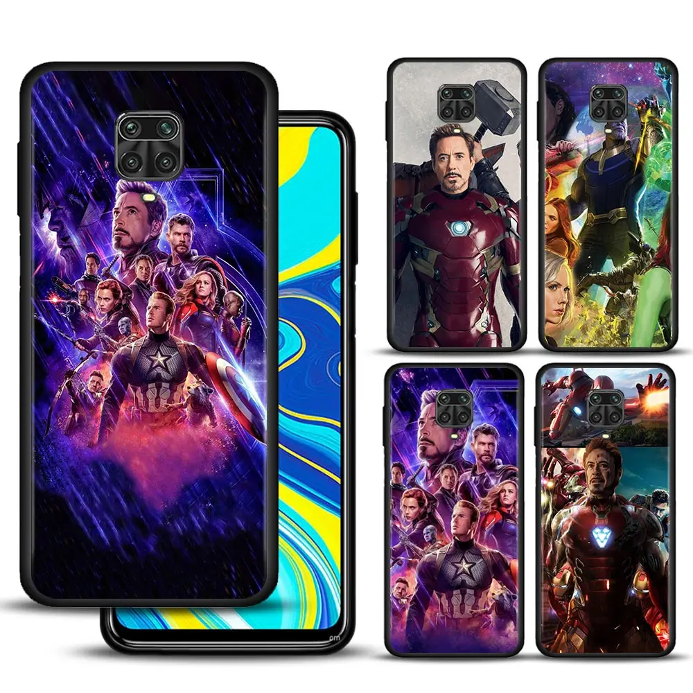 

Marvel Captain America Alliance Case For Xiaomi Redmi Note 11 8 10 Pro Max Caso Note 9 9T 9S 8T 8 10 5G k40 10 9 9C 9A 8 Capa
