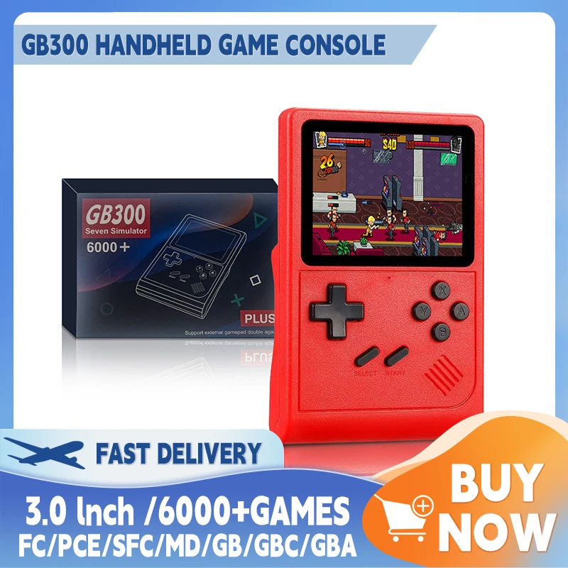 Портативный Игровой Плеер GB300 С Экраном 3 0 Дюйма ТВ-функцией Игровая Консоль В