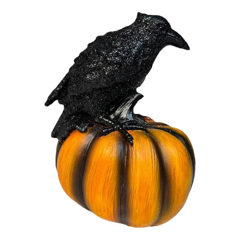 

Halloween Pumpkin Resin Statue Resin Horror Ornament Tabletop Figurines Waterproof Decoration Accessory For Garden Shop Bedroom