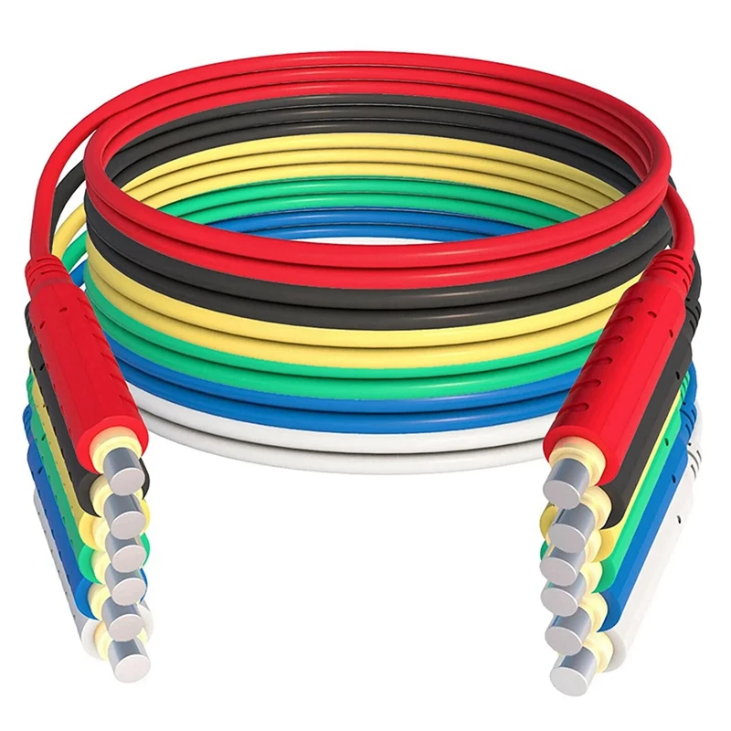 

Hot 6PCS Magnetic Test Leads Silicone Soft Flexible Jumper Test Wires 30VAC 5A 3.3Ft T10005 Sensors Switches