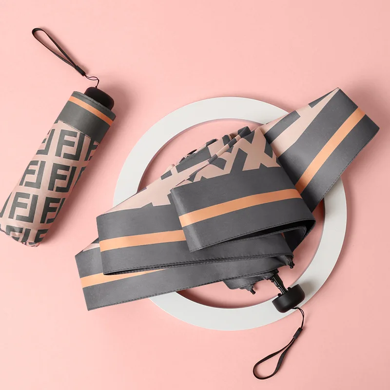 

Norse Simple Umbrella Sunscreen Folding Sun Umbrella Ultra Light Mini Umbrella Black Glue Ladies Umbrella