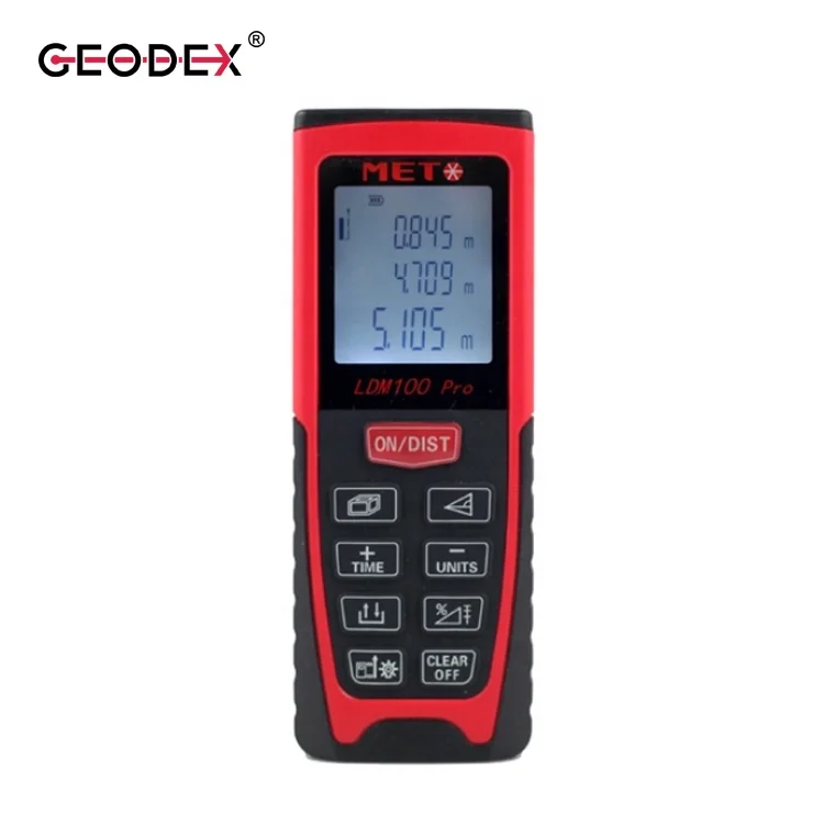 

Handheld Laser Distance Meter 100m with Area, Volume, Measurement & Pythagorean Calculation functions