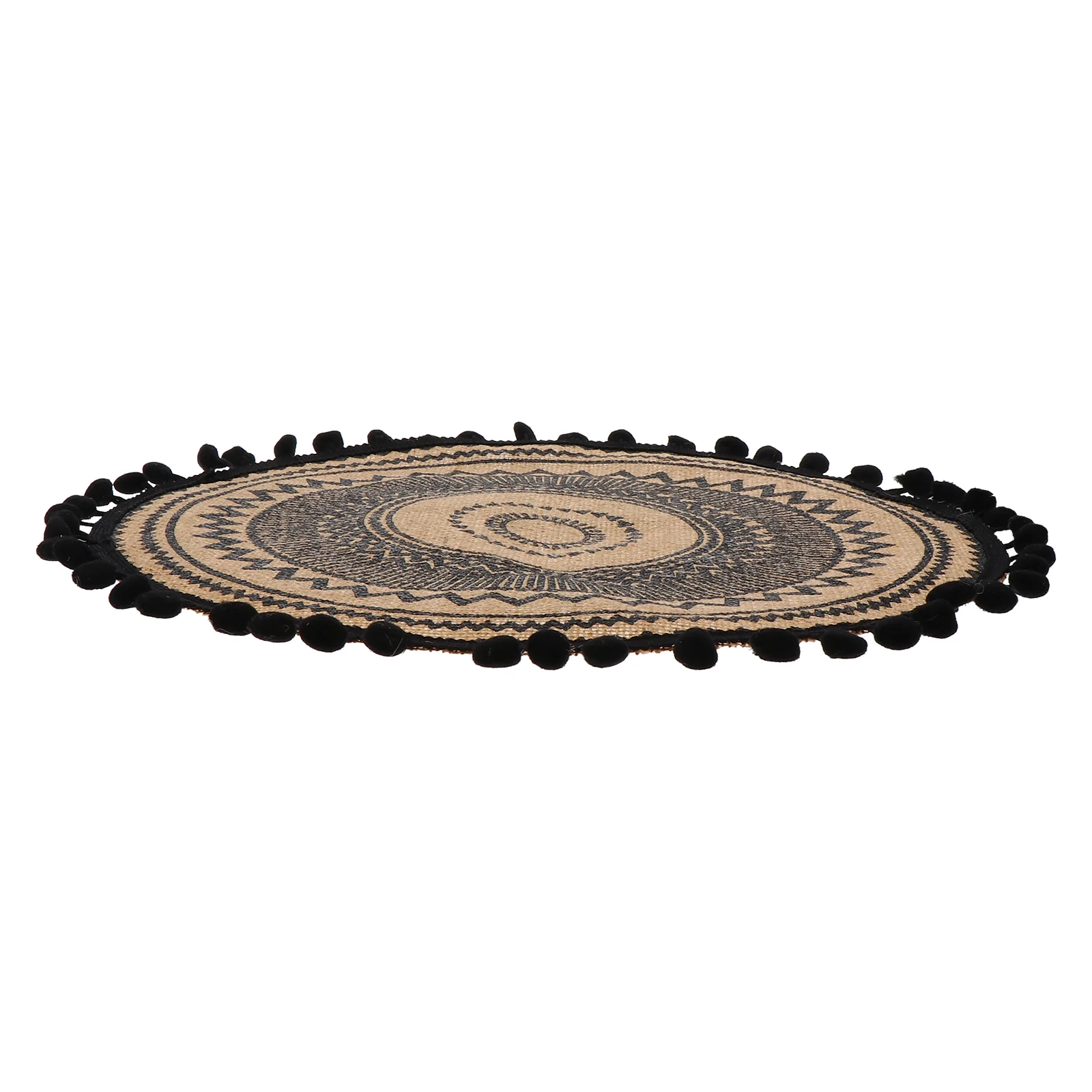 

1Pc Heat Proof Dinner Pad Wedding Centerpiece Decor Round Table Doilies Jute Cup Coaster Round Planter Plate