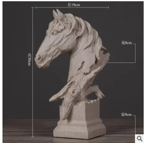 Norse animal sign horse soft adornment study desk horse head home decorates porch animal decoration between example