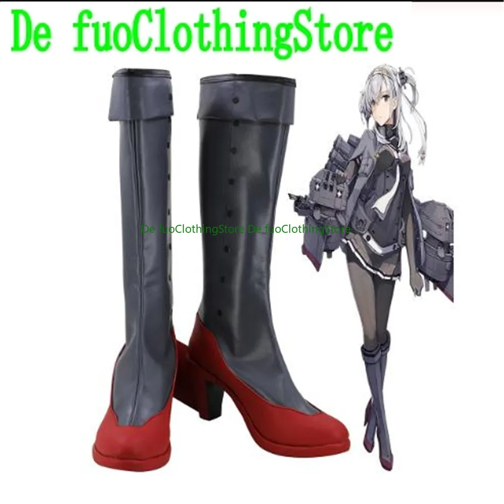 Kantai Collection Kancolle Suzutsuki Сапоги Обувь для косплея Игры Аниме Хэллоуин DefuoClothing Магазин