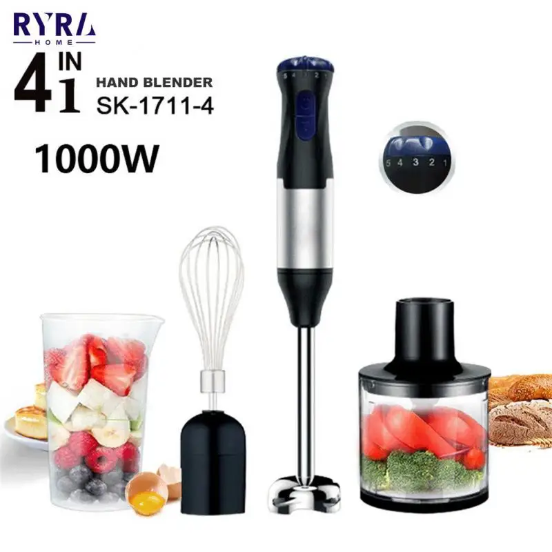 

Portable Blender Electric Food Processors 1000W Multifunction Meat Mixer Machine Egg Blender Handheld Chopper Beater Frother