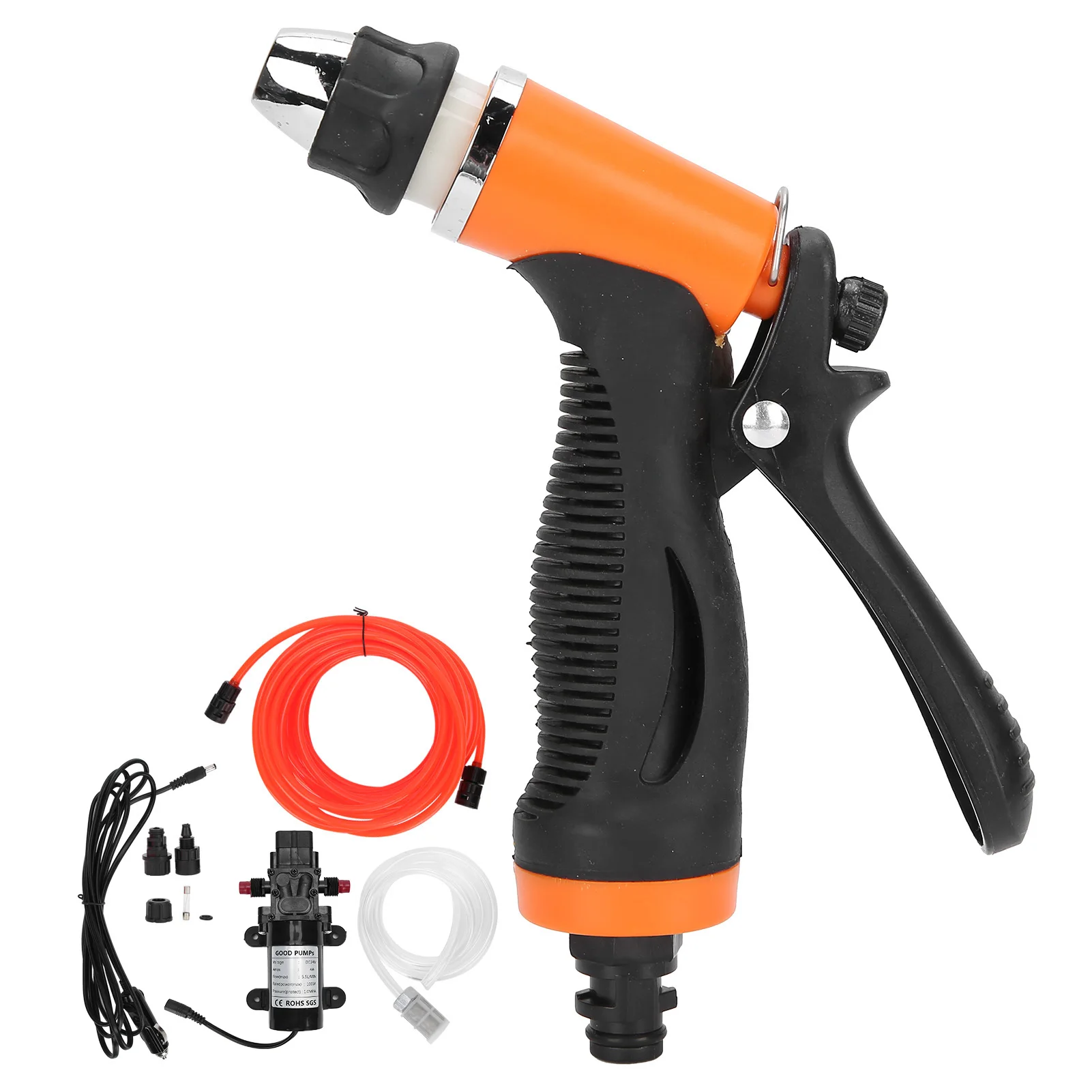 

24V 100W High Pressure Washer Water Pump Sprayer Kit Portable Auto Car Washing Accessories
