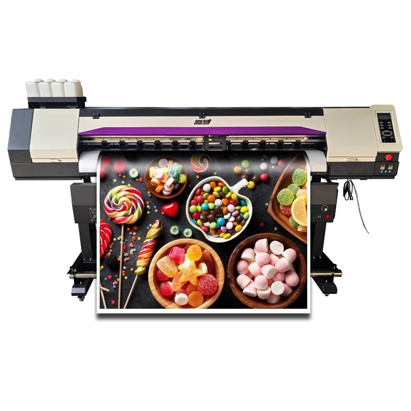 Flex banner printing machine for small business with single xp600 DX5 i1600 I3200 large format printers