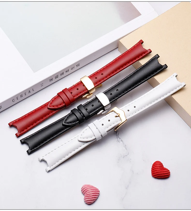 

For Versace Genuine Leather Watch Strap VSPLH1119 Series 1419 1219 1719 Concave Interface Men's and Women Watch Chain 16mm 18mm