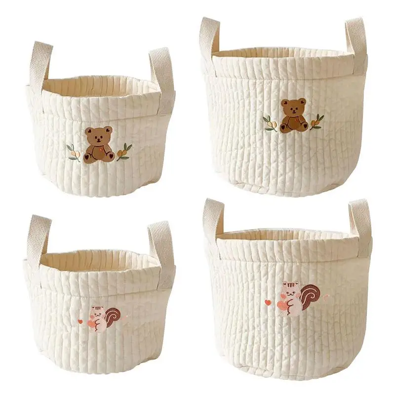 

Toy Baskets Storage Kids Foldable Storage Bin Basket Toy Storage Bin With Handles Laundry Hamper Blanket Clothes Towels