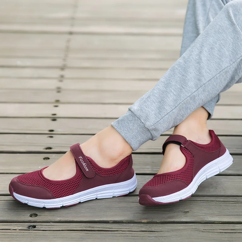 

women's dancing and walking mother's flat shoes