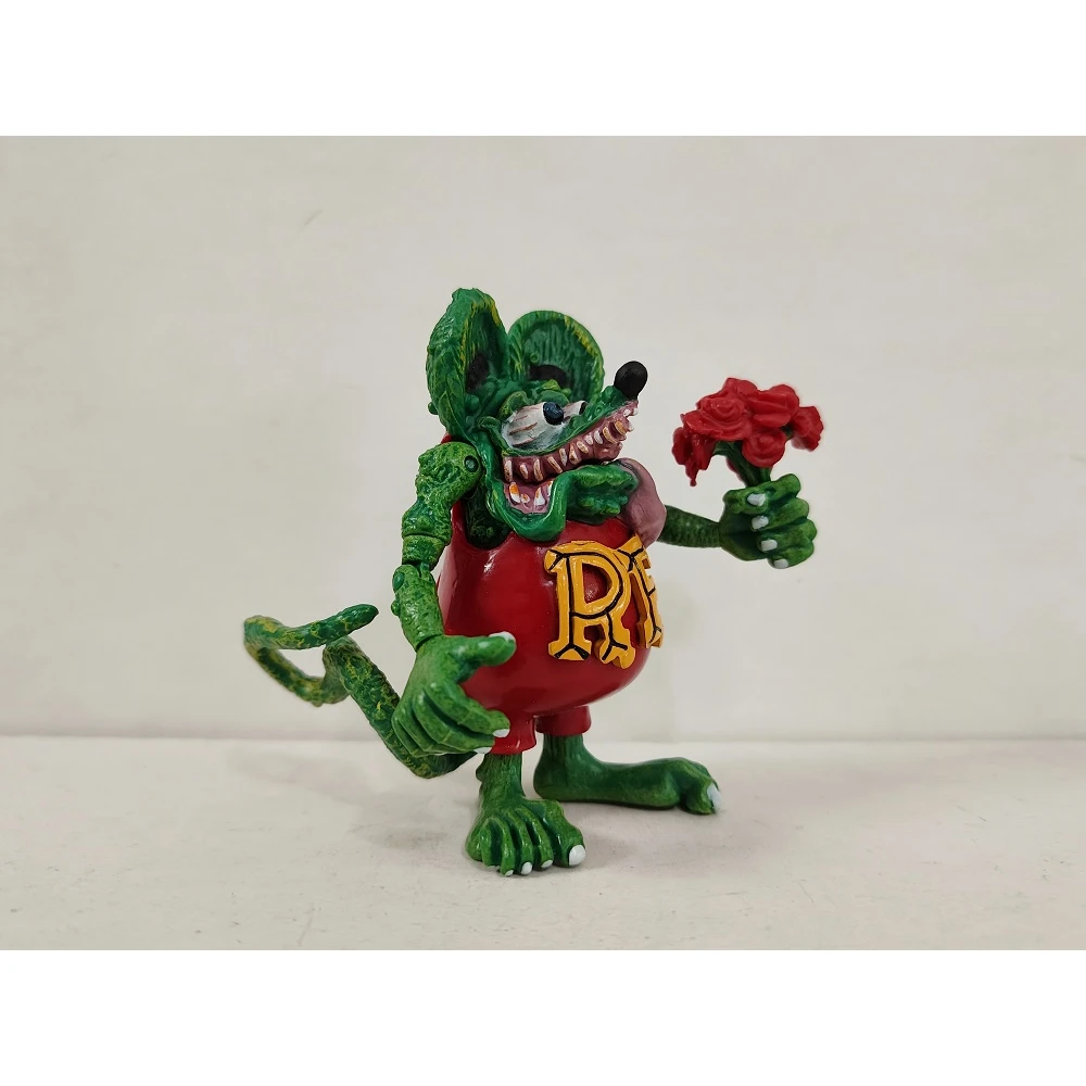 9 см фигурка крысы Финк Ed Roth в тонкую полоску Art Mooneyes Hot Rod Planet Toy без коробки