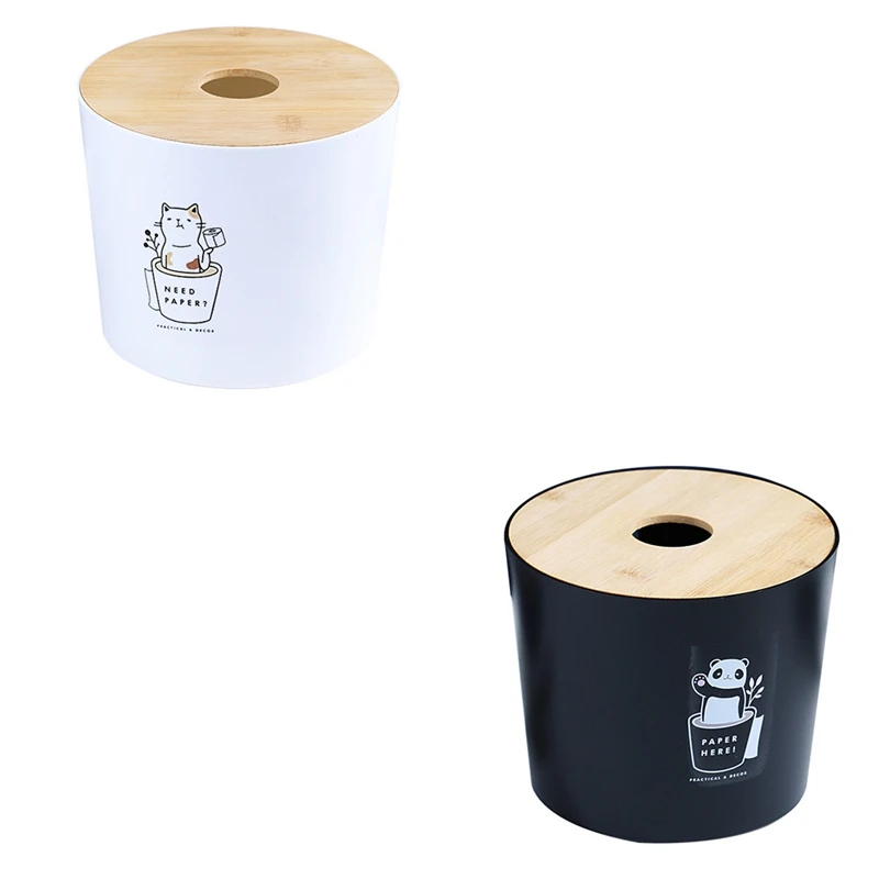 

2 шт., круглая коробка для салфеток