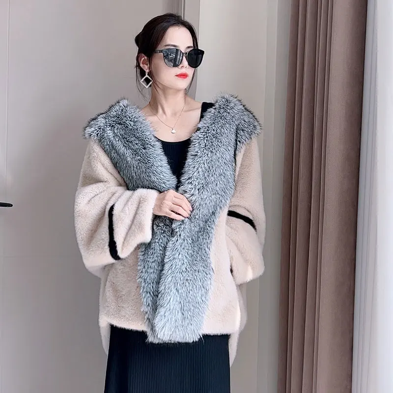 Женское плюшевое пальто из искусственного меха
